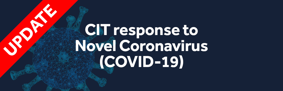 CIT Response to Novel Coronavirus (COVID-19)