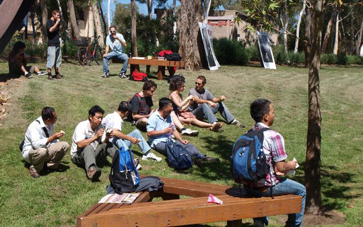 Bruce-campus-students-on-lawn.JPG